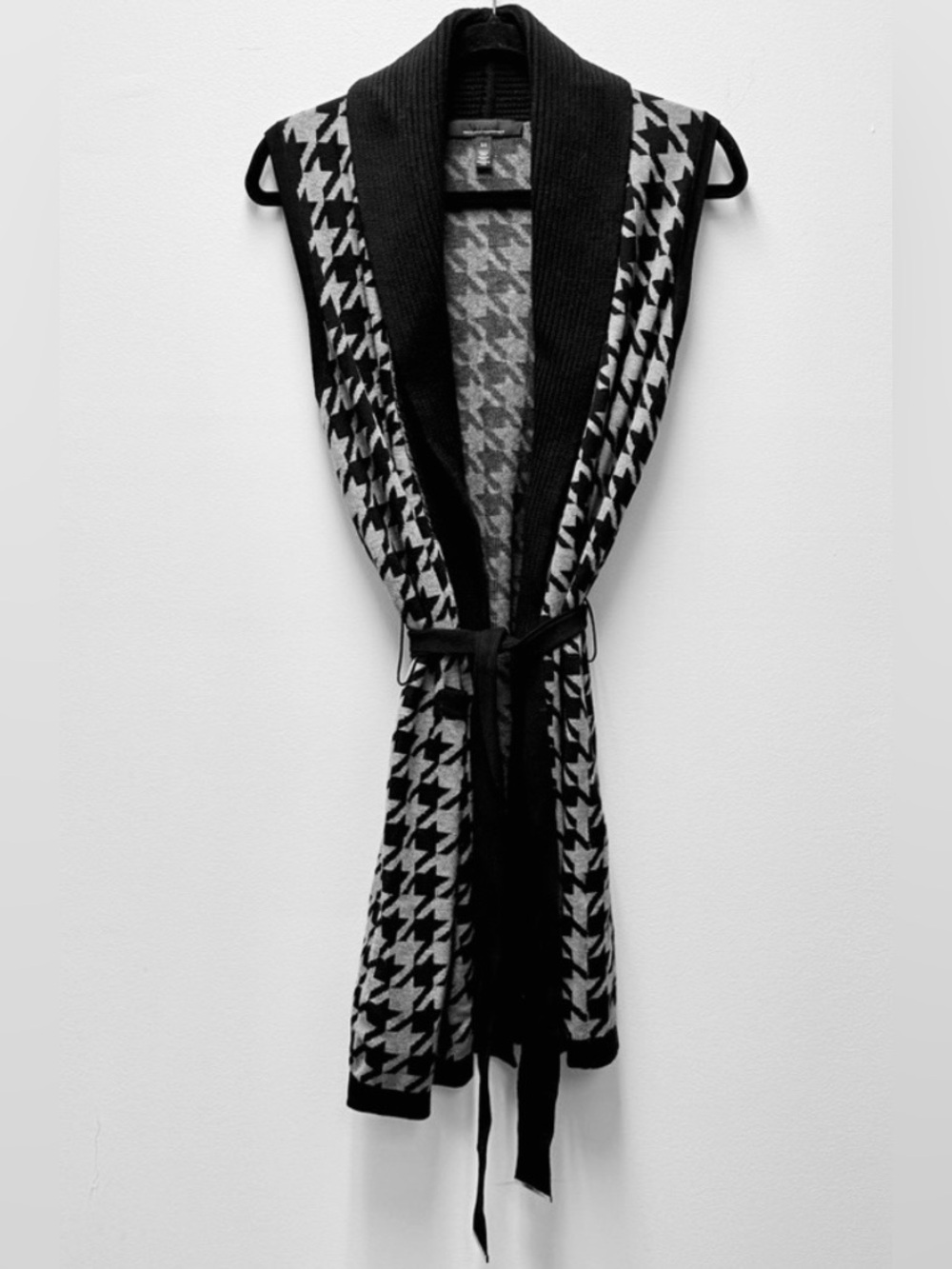 NEW White House Black Market belted sleeveless cardigan vest - Picture 4 of 8